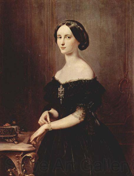 Francesco Hayez Portrait of a Veneitan Woman Norge oil painting art